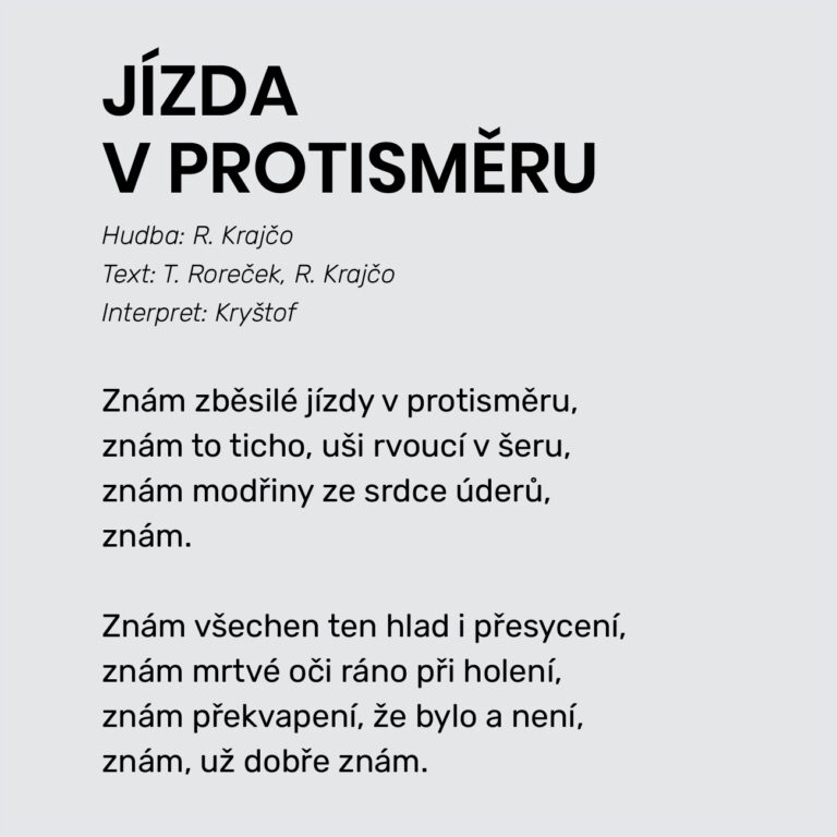 JÍZDA V PROTIMĚRU