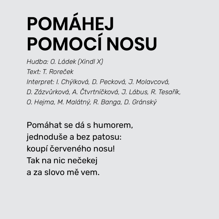 POMÁHEJ POMOCÍ NOSU