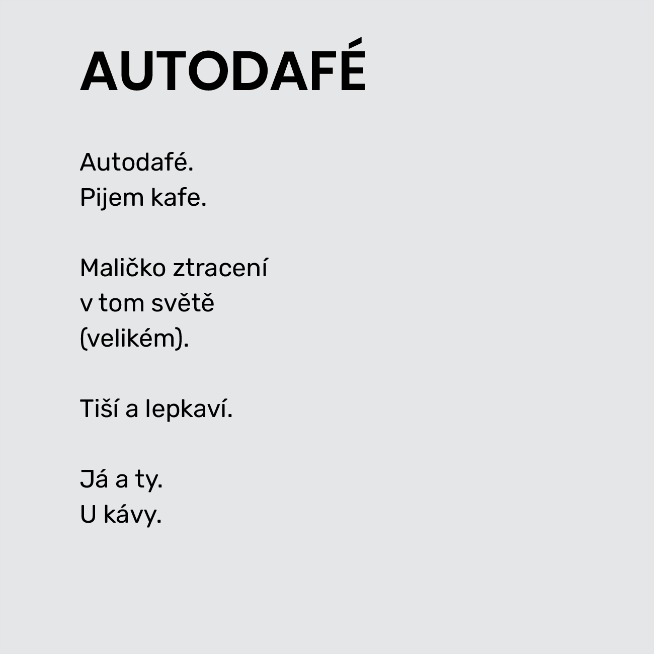 AUTODAFÉ
