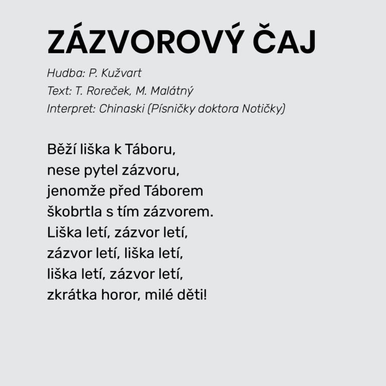 ZÁZVOROVÝ ČAJ