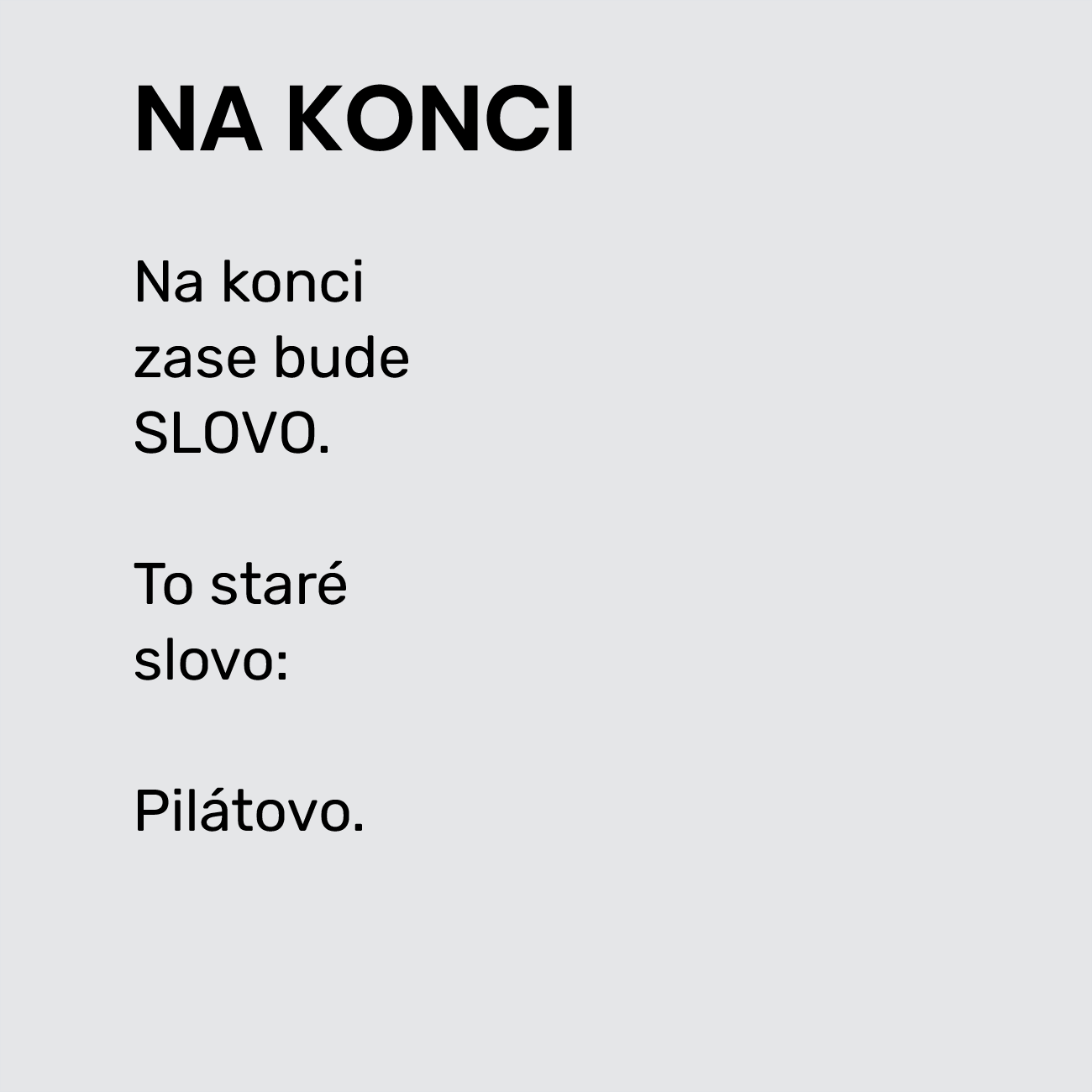 NA KONCI