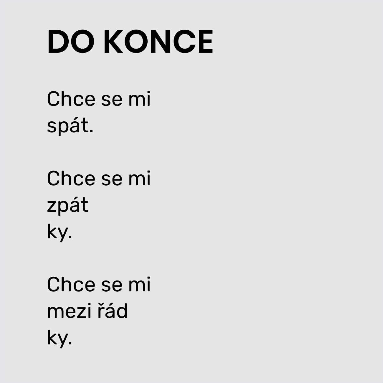 DO KONCE