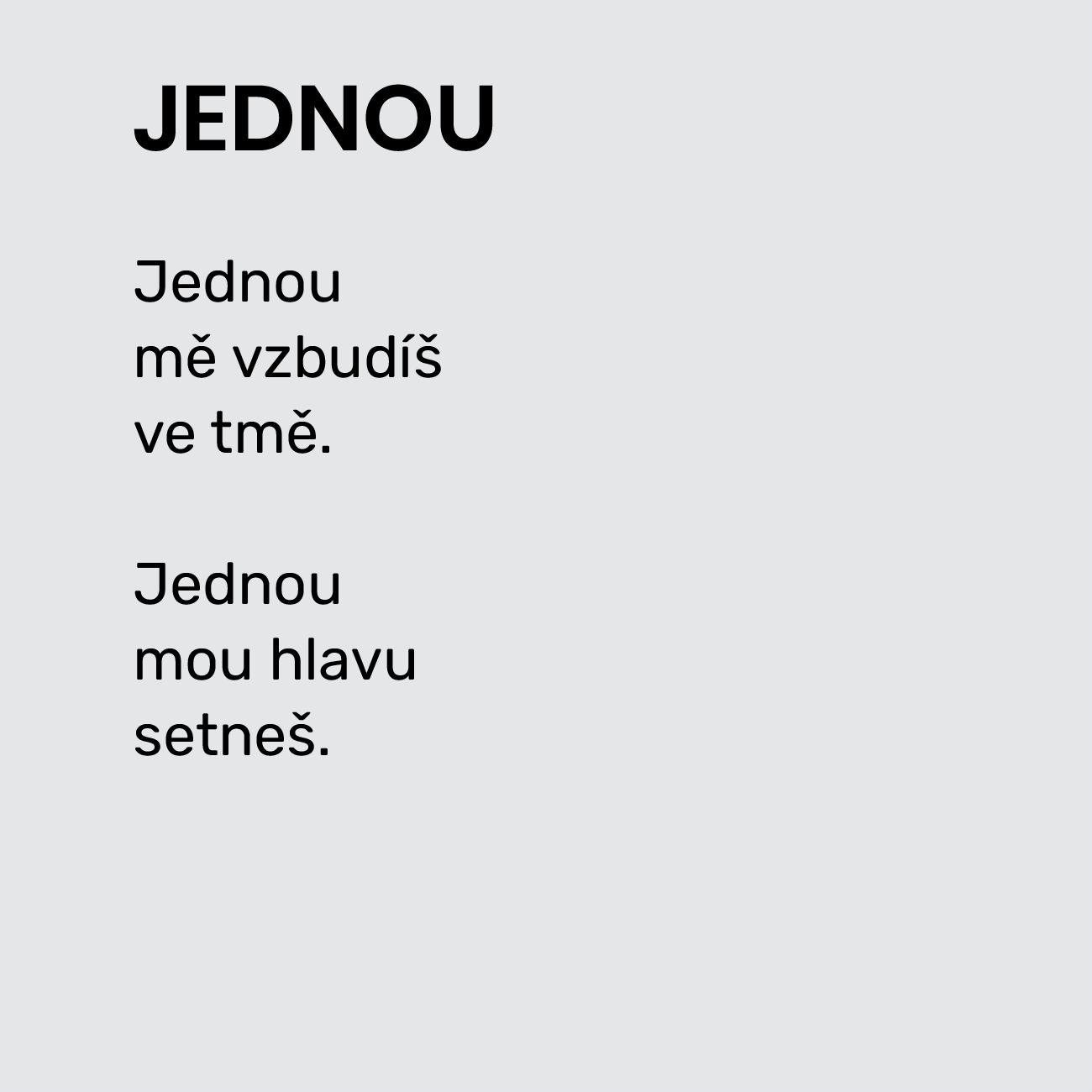 JEDNOU