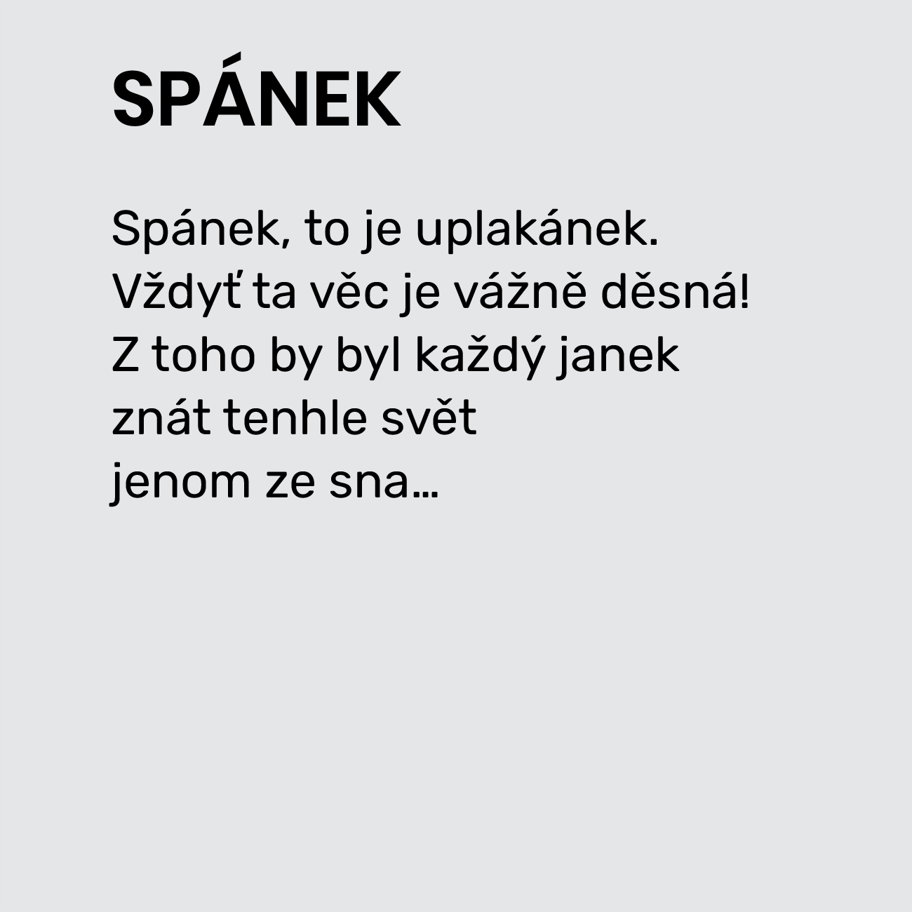 SPÁNEK