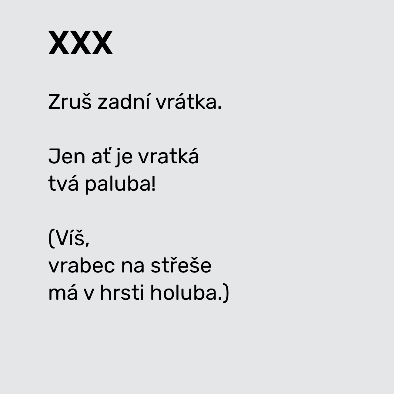 XXX