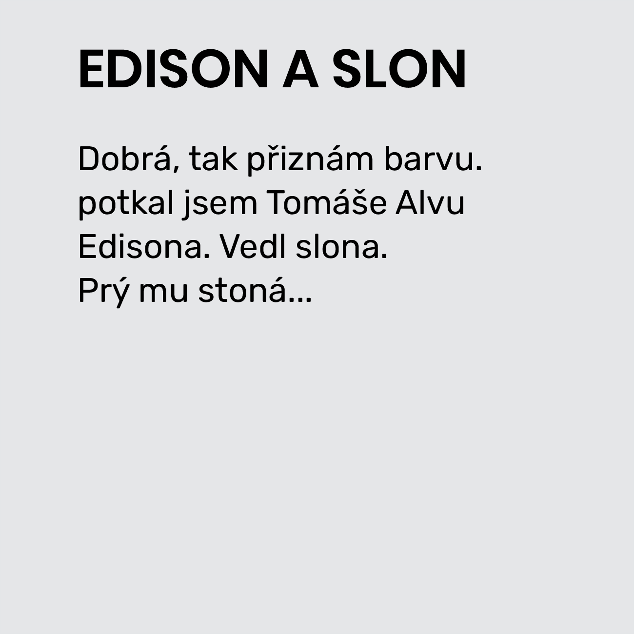 EDISON A SLON