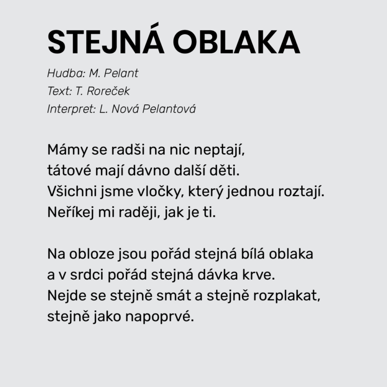 STEJNÁ OBLAKA