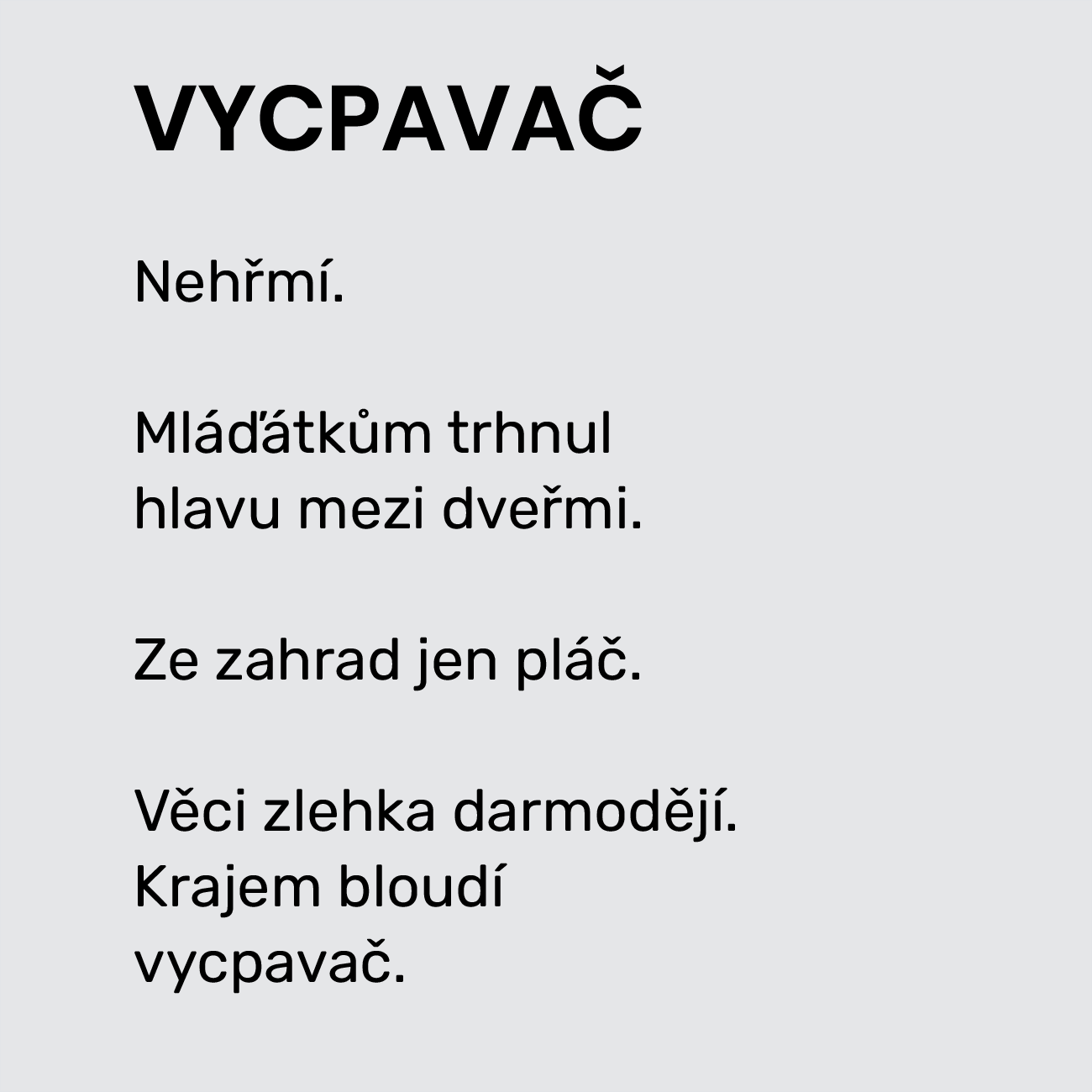 VYCPAVAČ