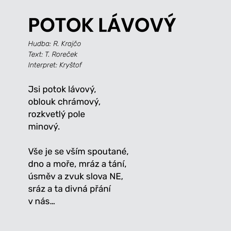 POTOK LÁVOVÝ