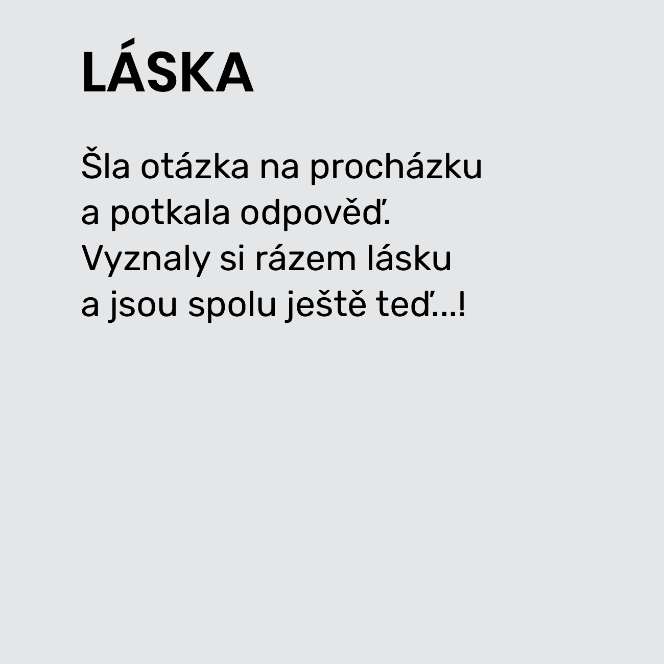 LÁSKA