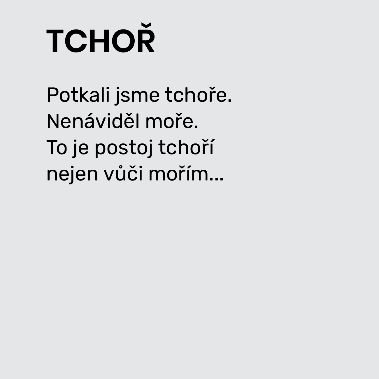 TCHOŘ