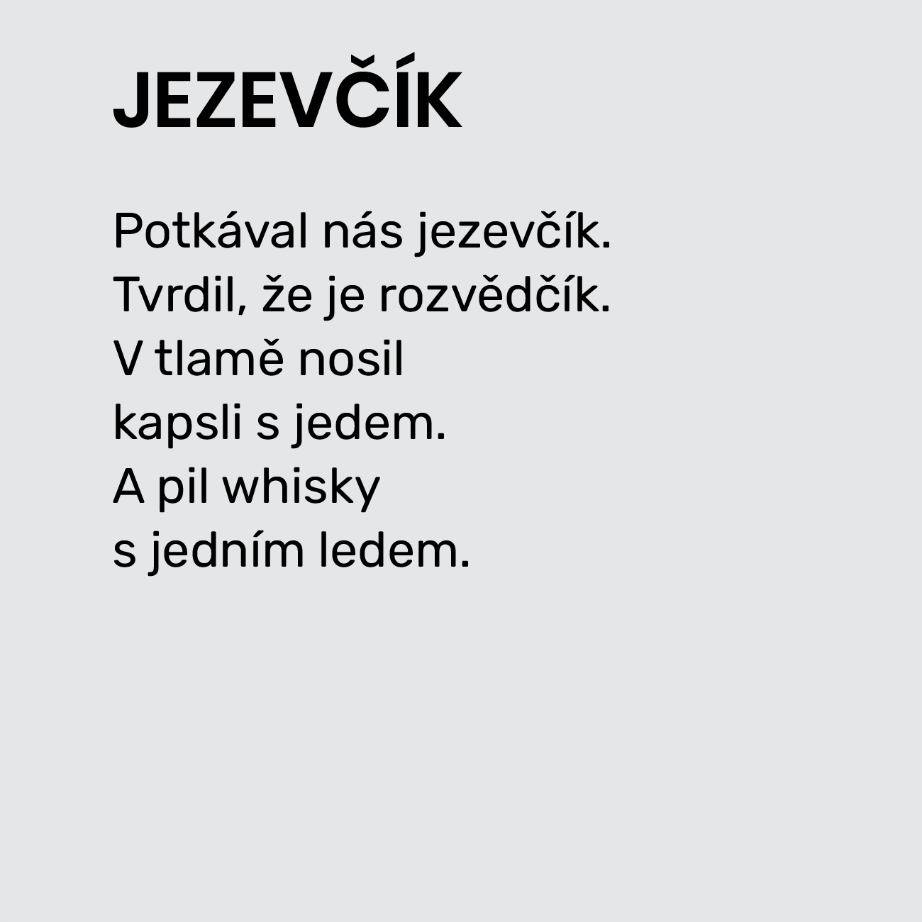 JEZEVČÍK