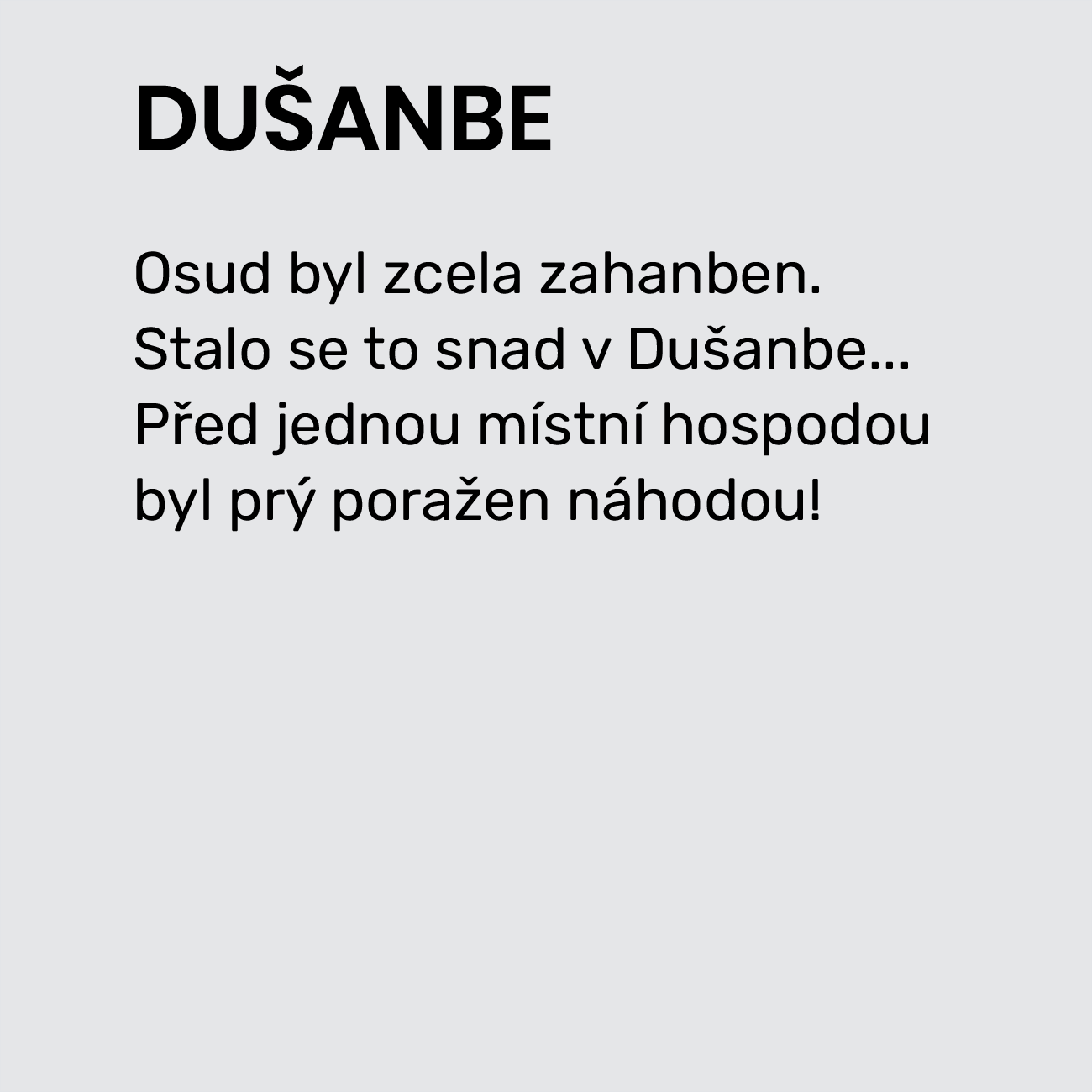 DUŠANBE