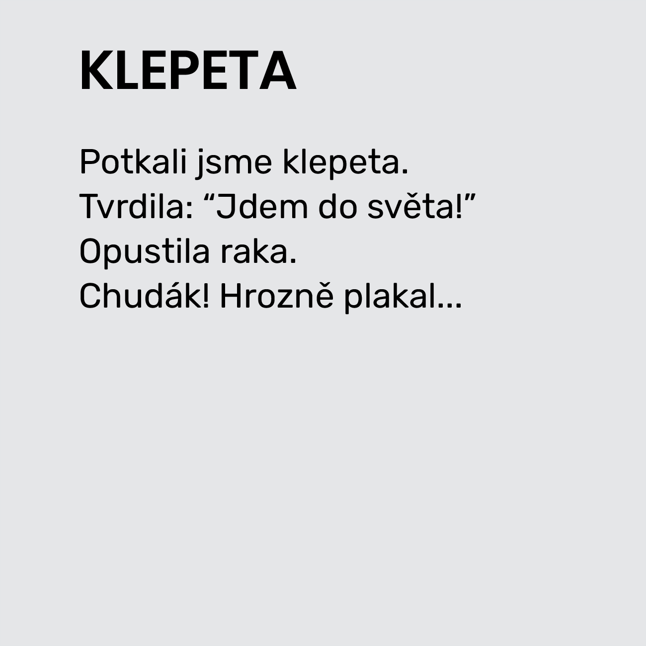 KLEPETA