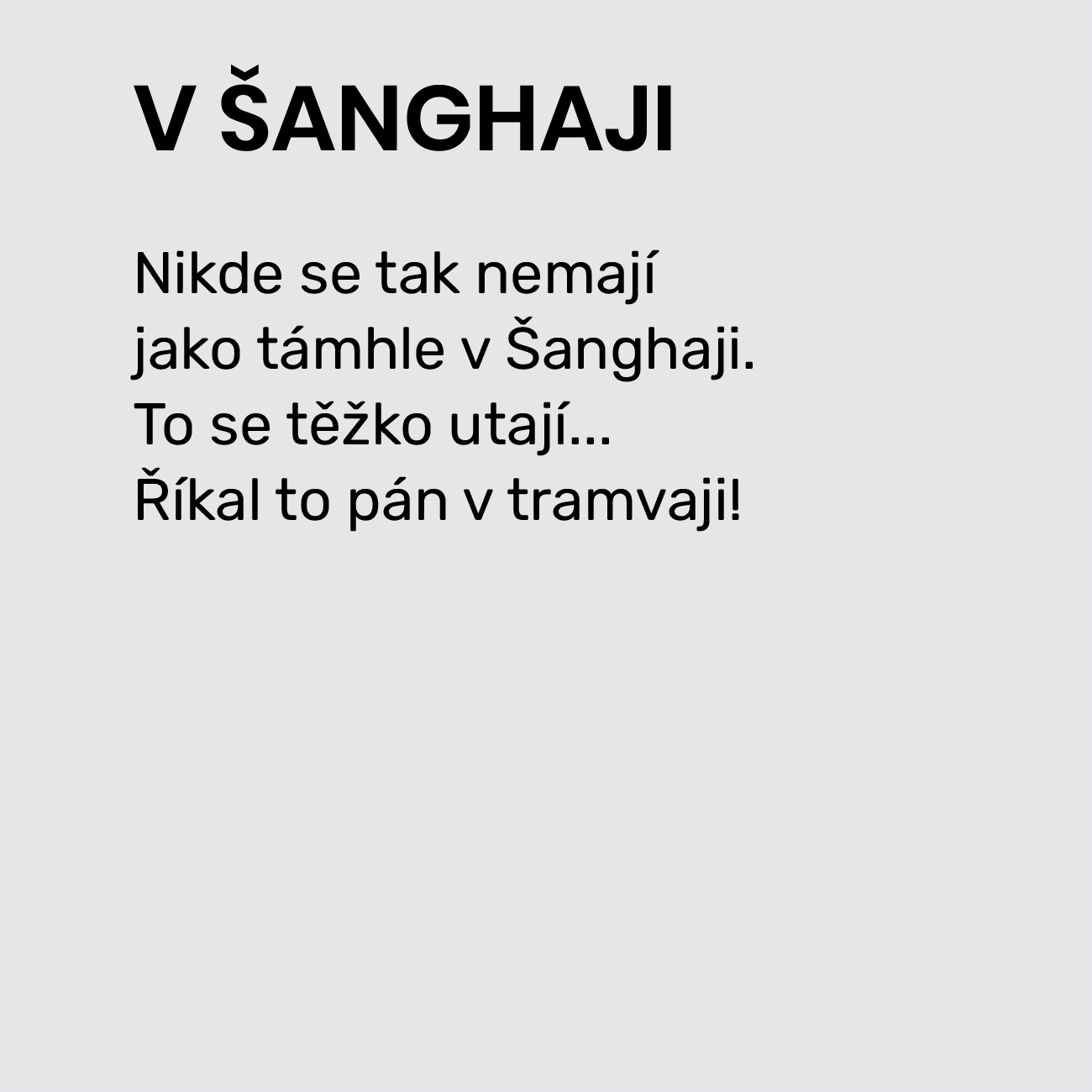 V ŠANGHAJI