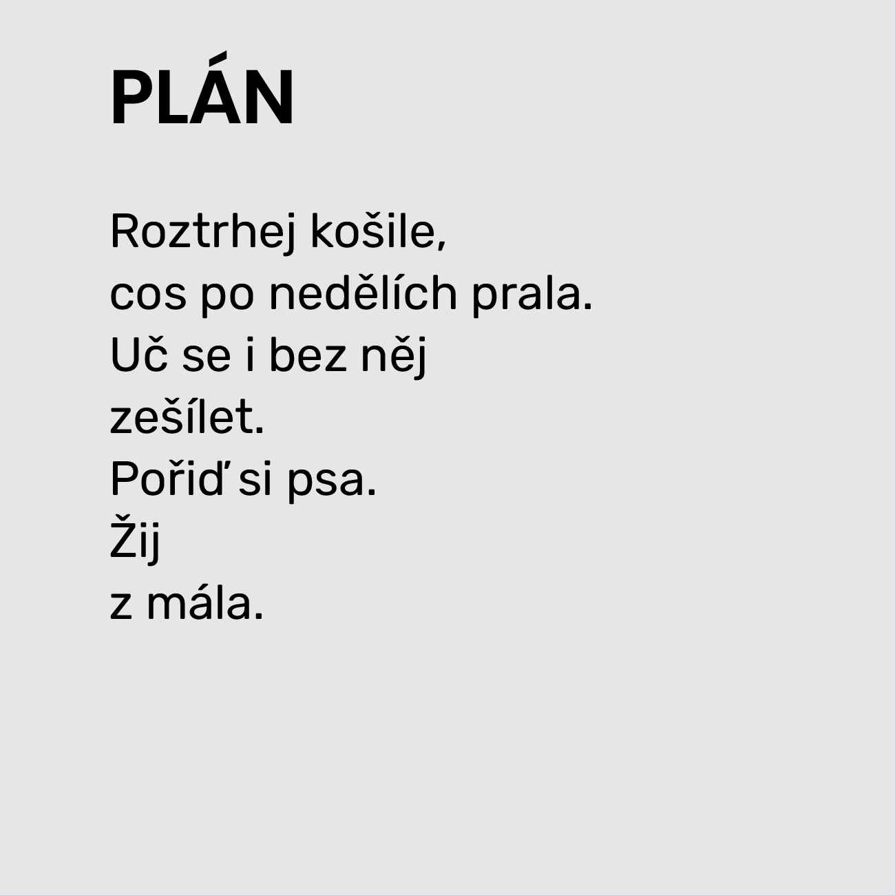 PLÁN