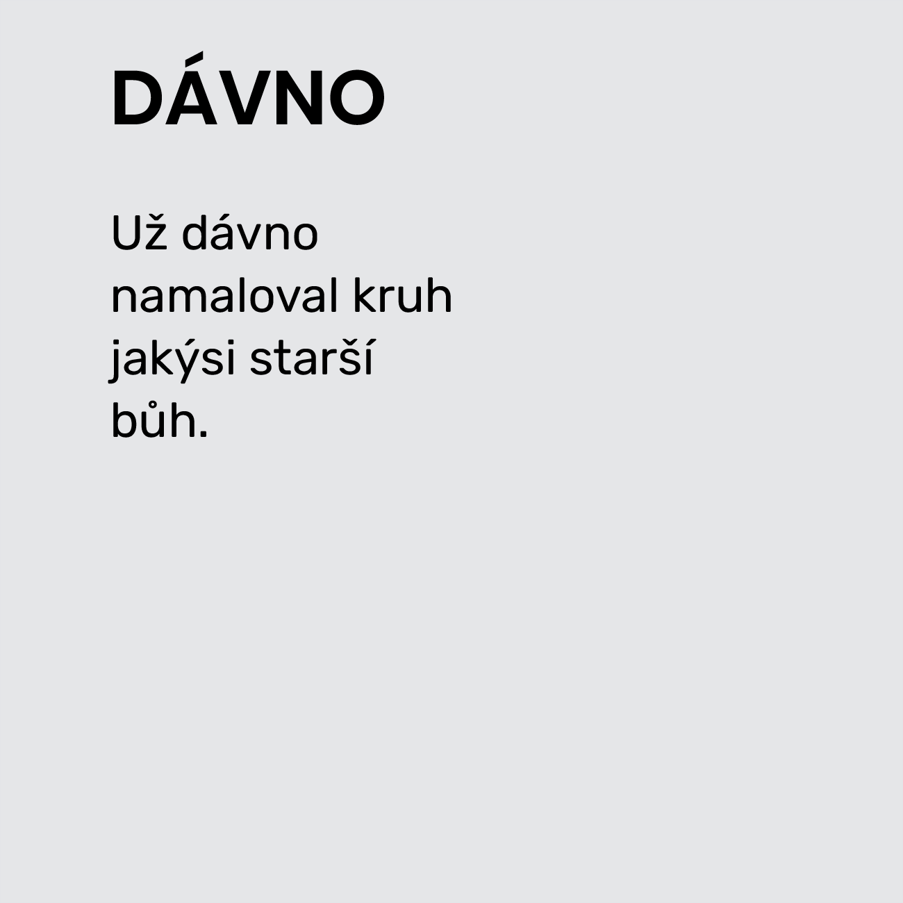 DÁVNO
