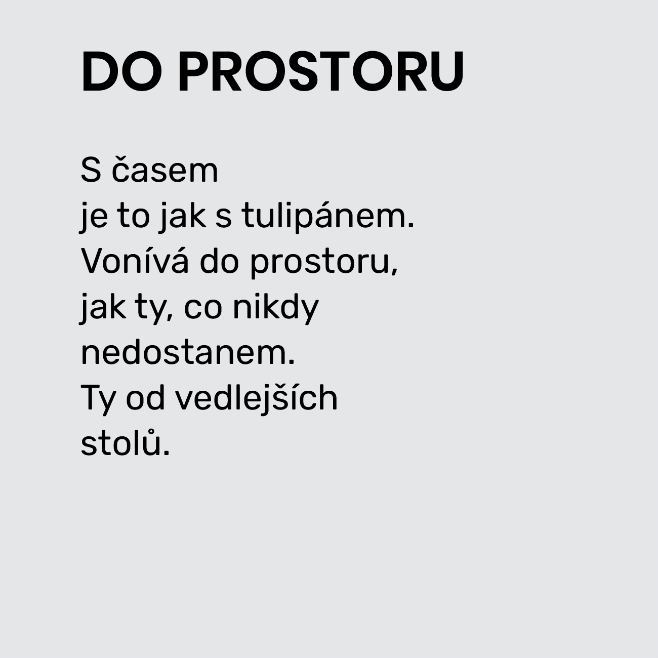 DO PROSTORU