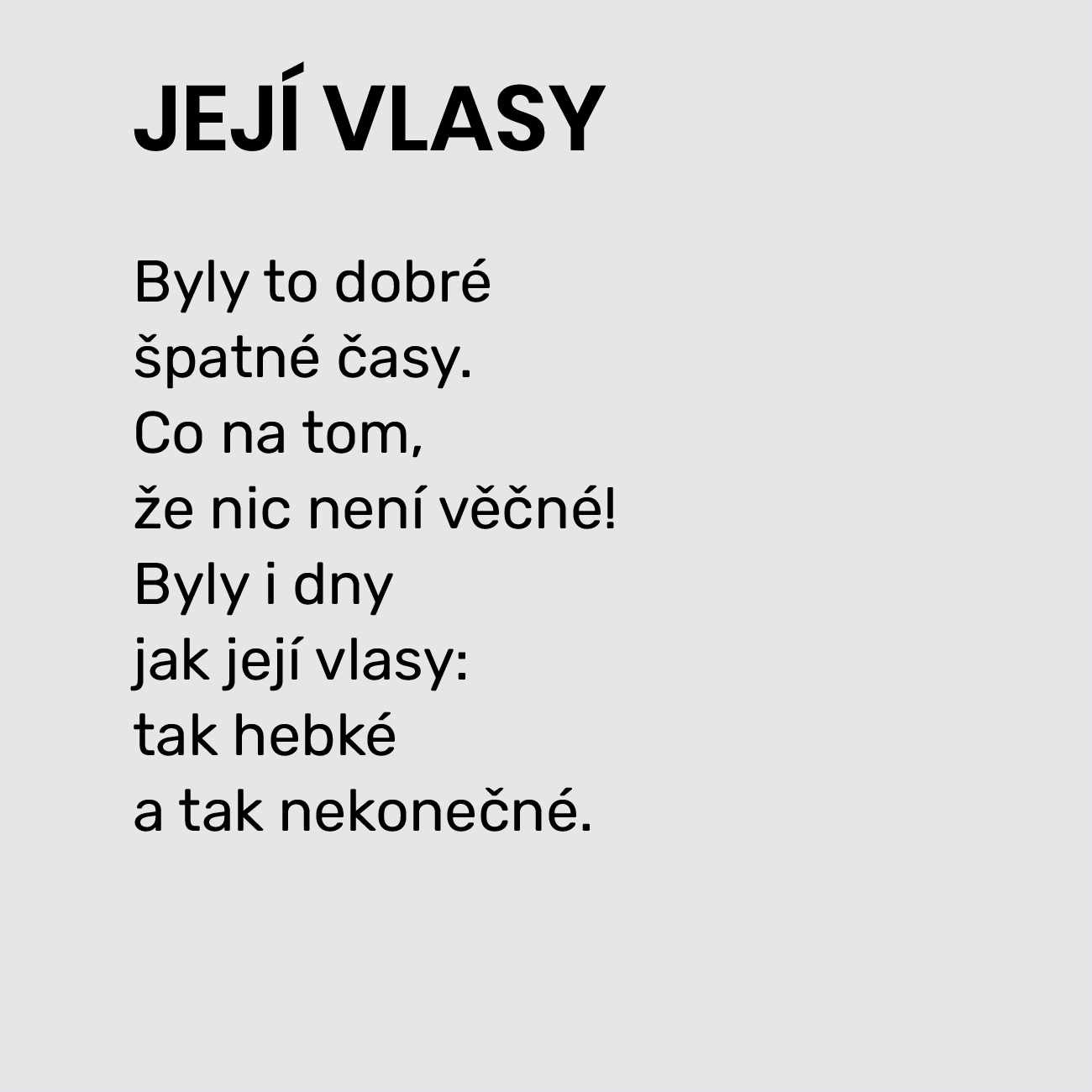 JEJÍ VLASY