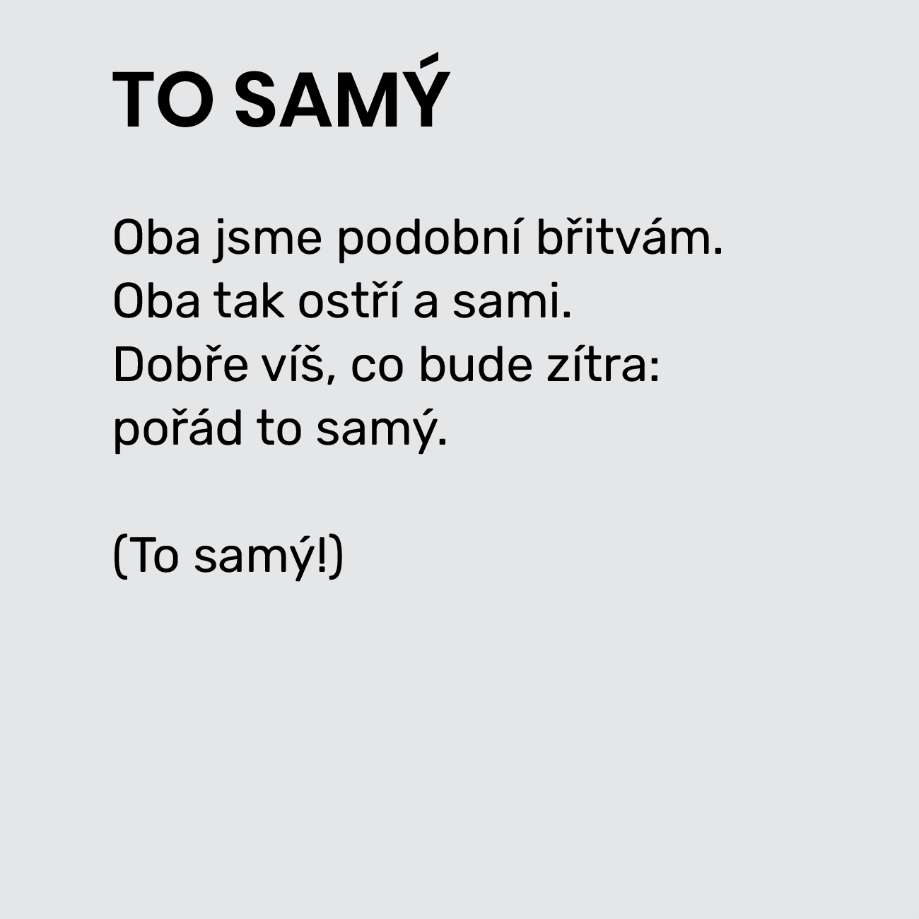 TO SAMÝ
