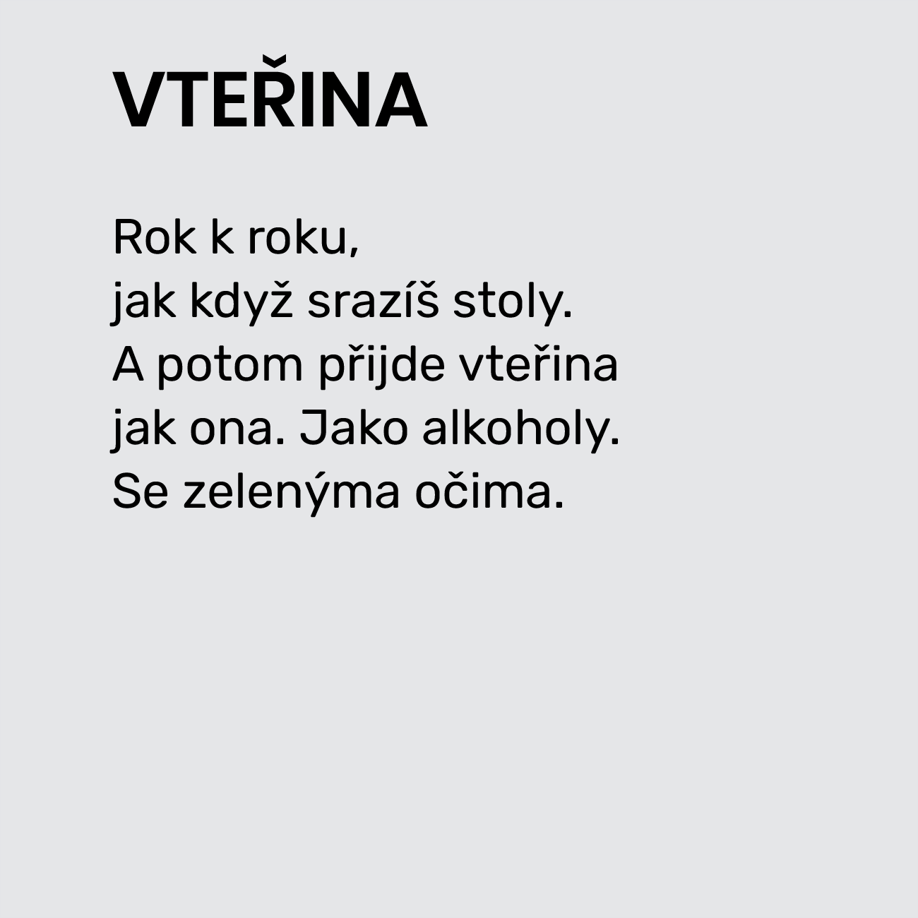 VTEŘINA